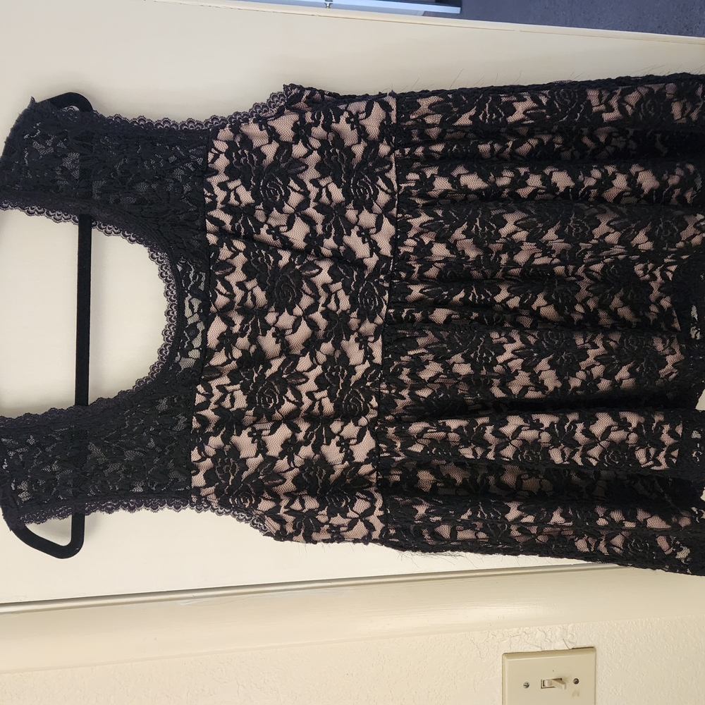 Torrid Black Lace Tank Top